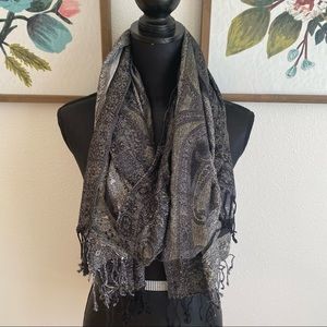 Black Shimmer Scarf